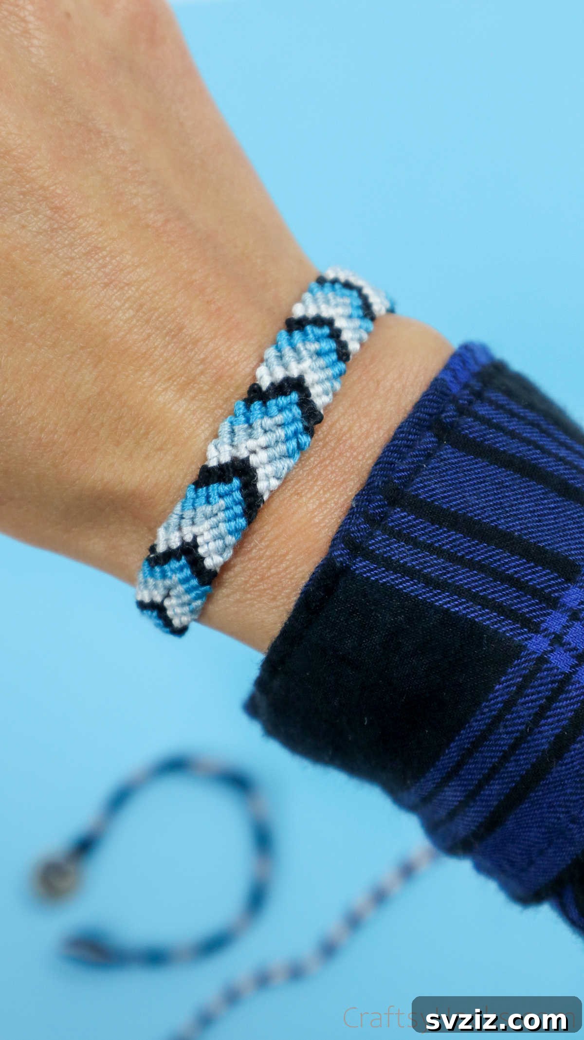 Crafting Friendship Bracelets 67 bracelet on wrist