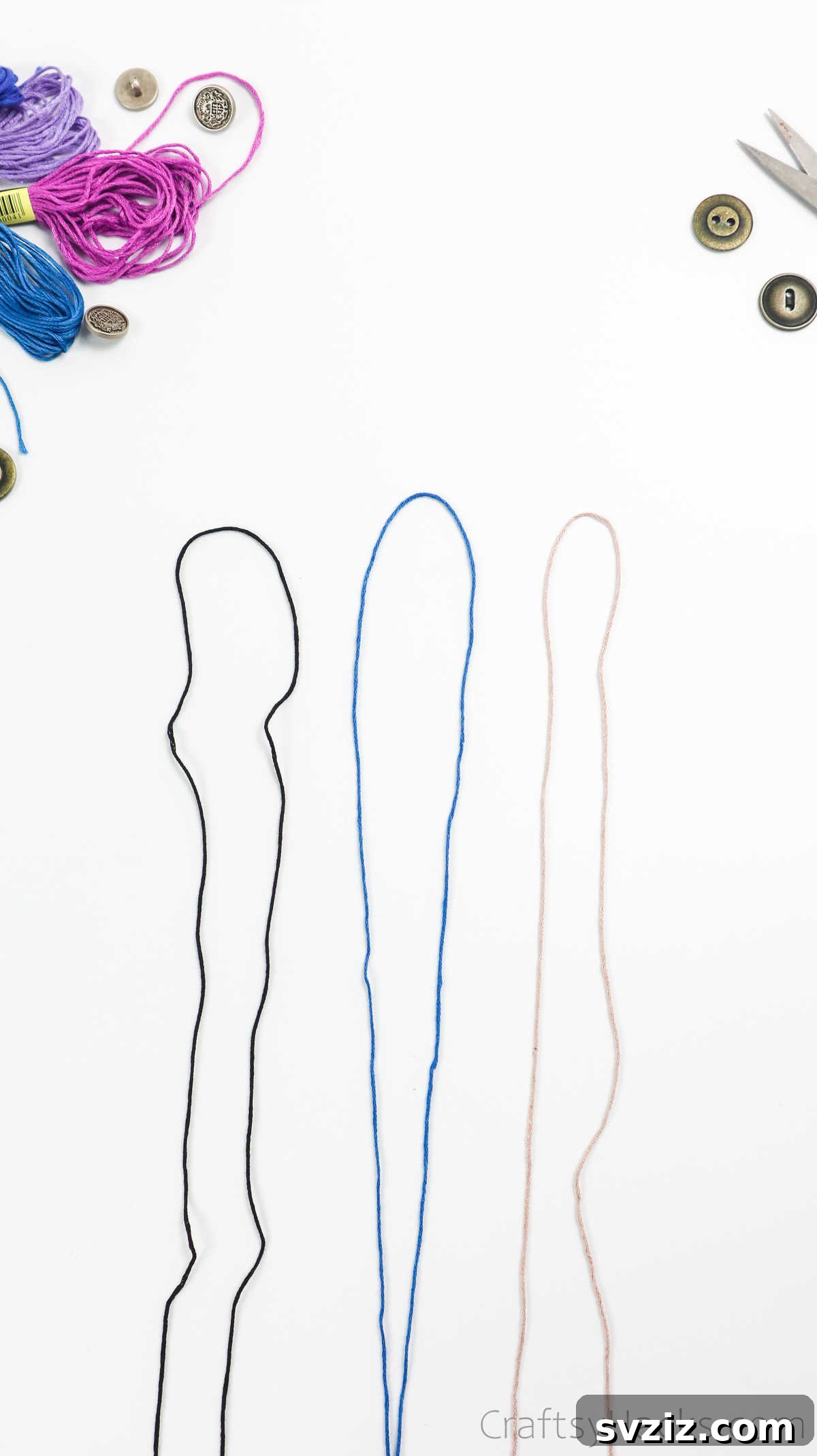 Crafting Friendship Bracelets 8 three strands of thread