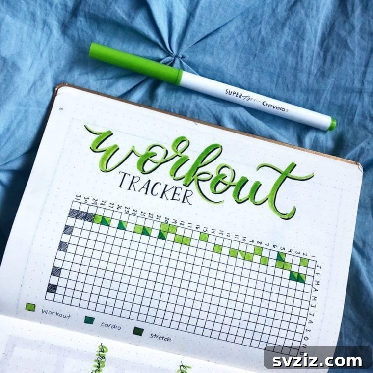 Bullet Journal Your Way to Weight Loss 20 Spreads 8 Workout Tracker