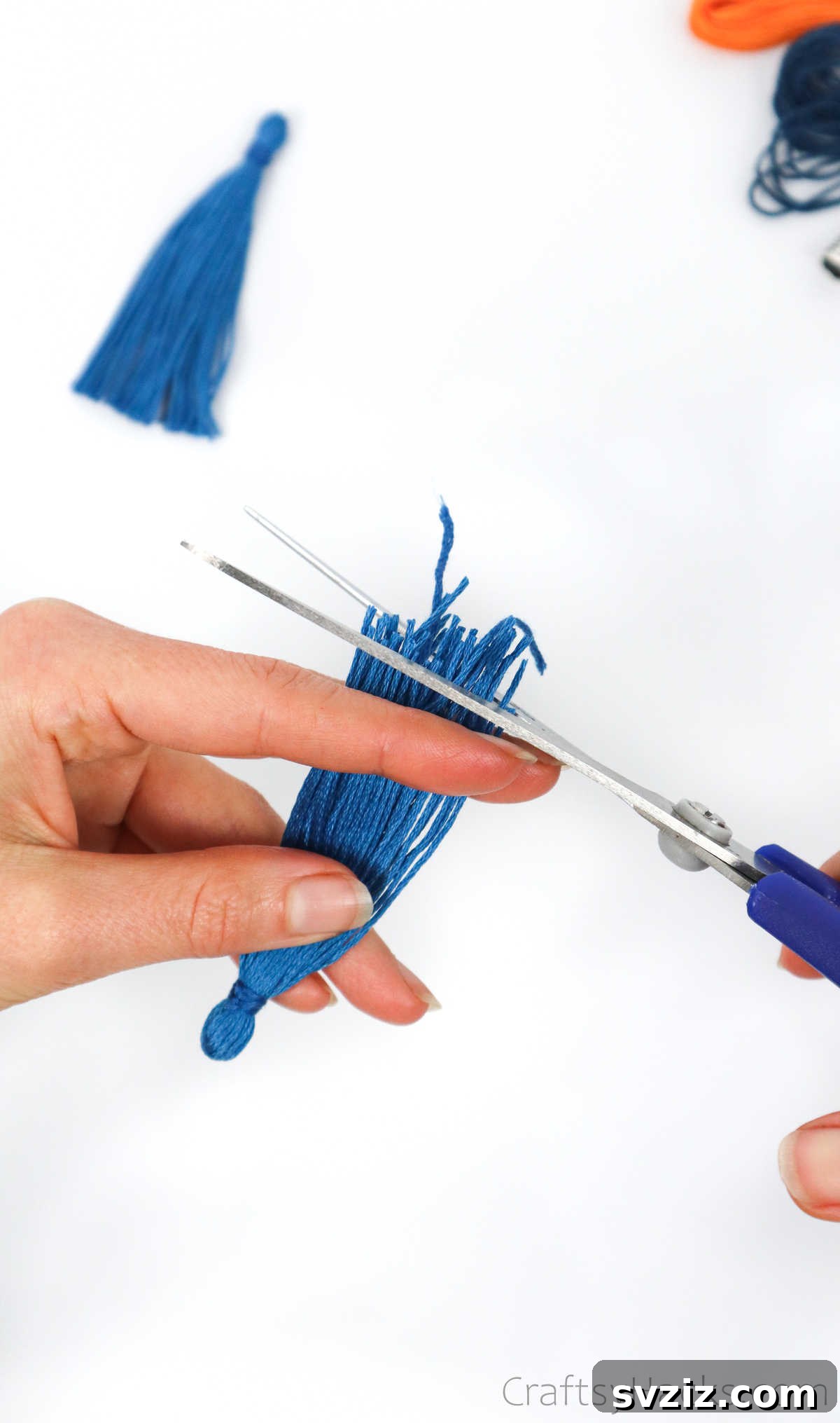 Craft Your Own Trendy Tassel Earrings 22 cutting ends of thread