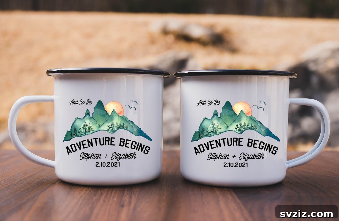 31 Inspired Wedding Gift Ideas 17 Wedding Camping Mugs