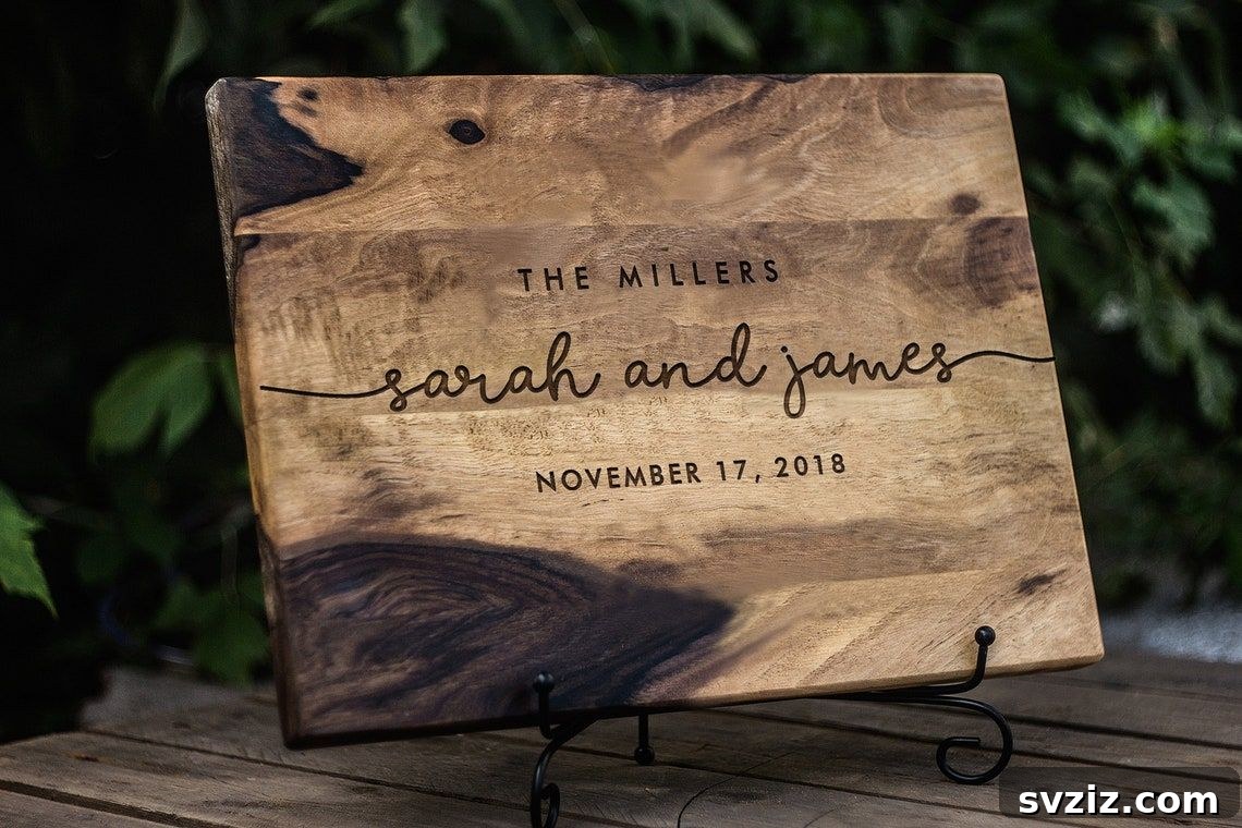 31 Inspired Wedding Gift Ideas 3 Custom Cutting Board
