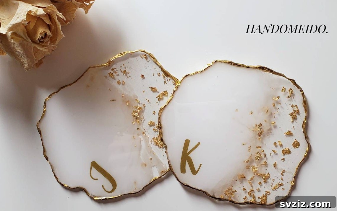 31 Inspired Wedding Gift Ideas 23 Resin Coasters