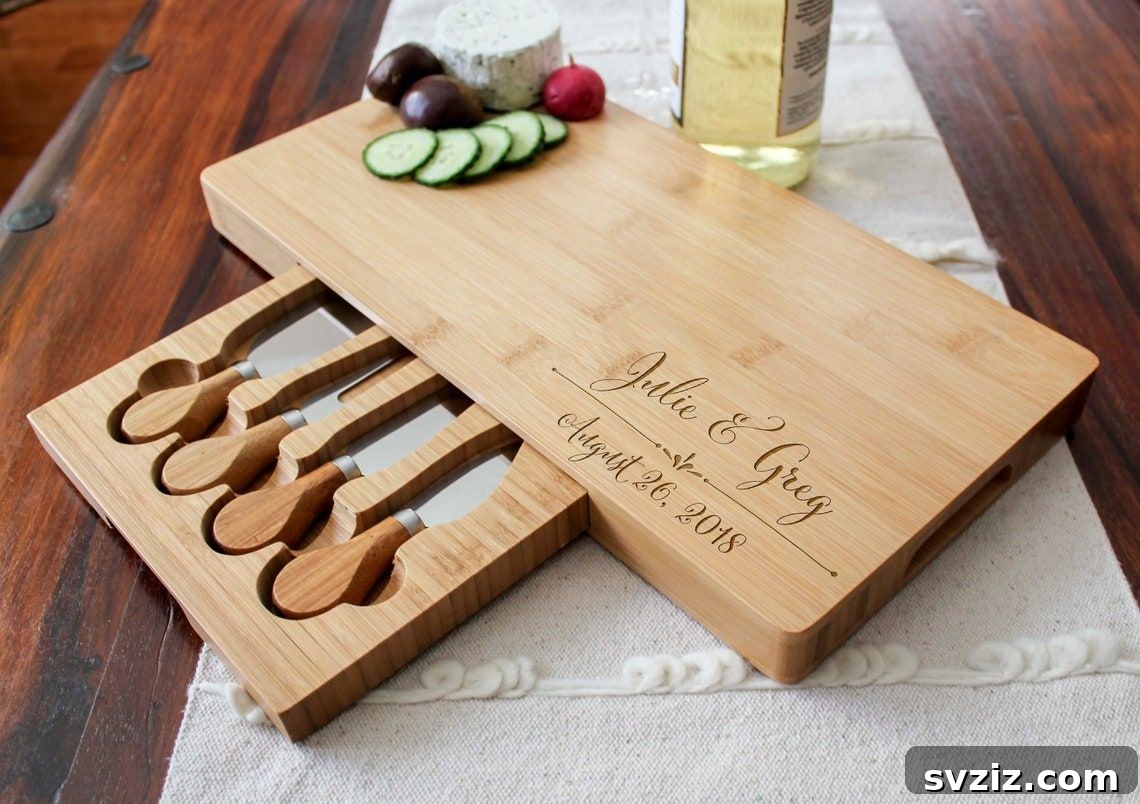 31 Inspired Wedding Gift Ideas 7 Personalized Cheese Board