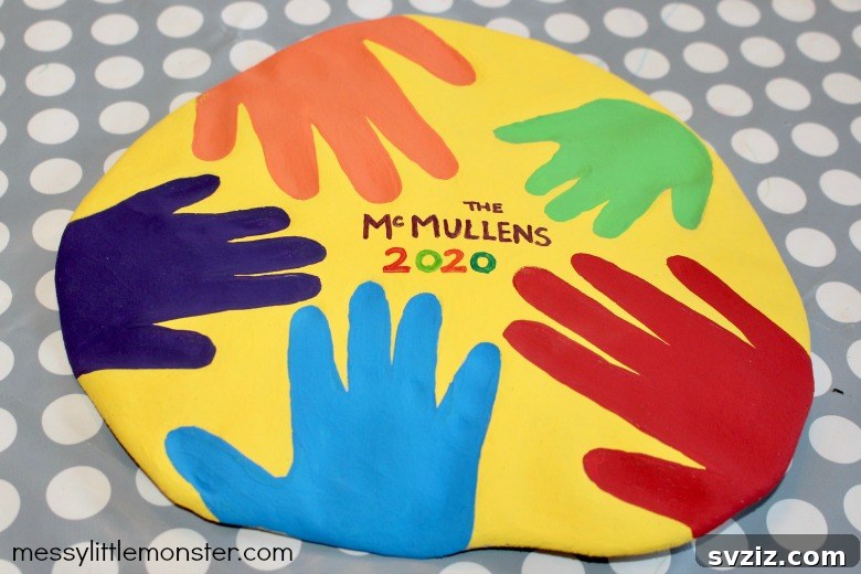 Creative Handprint Projects for Kids 16 Salt Dough Keepsake Handprint Craft