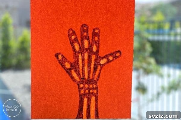 Creative Handprint Projects for Kids 20 Skeleton Handprint Craft