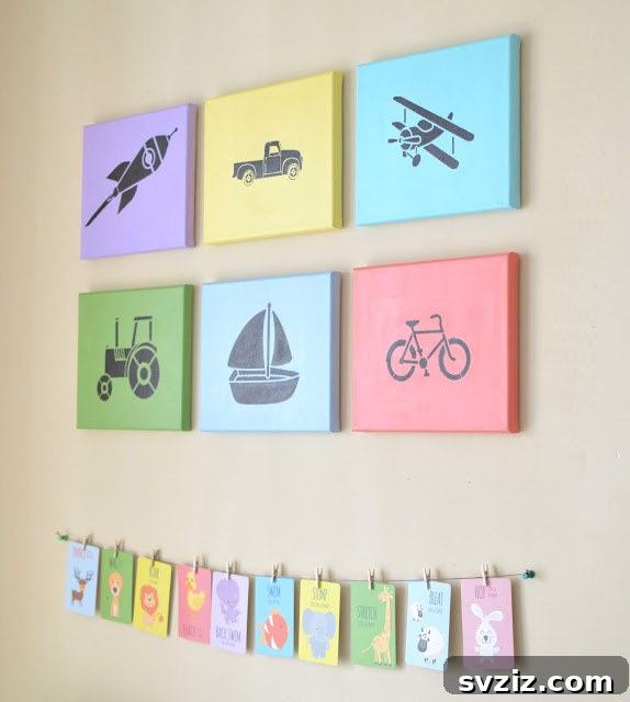 Kickstart Your Art: 61 Easy Canvas Painting Projects 4 Stenciled Art