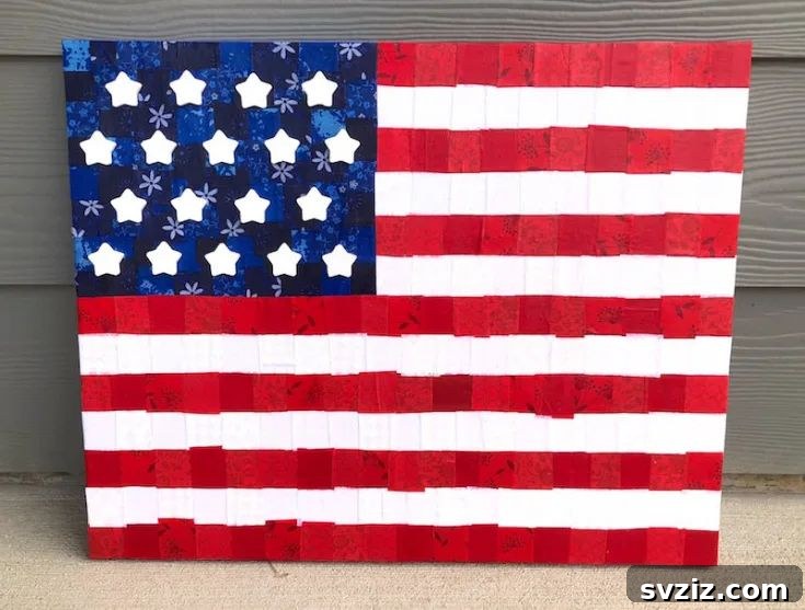 Kickstart Your Art: 61 Easy Canvas Painting Projects 39 Flag