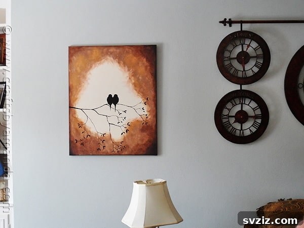 Kickstart Your Art: 61 Easy Canvas Painting Projects 41 Birds on a Branch