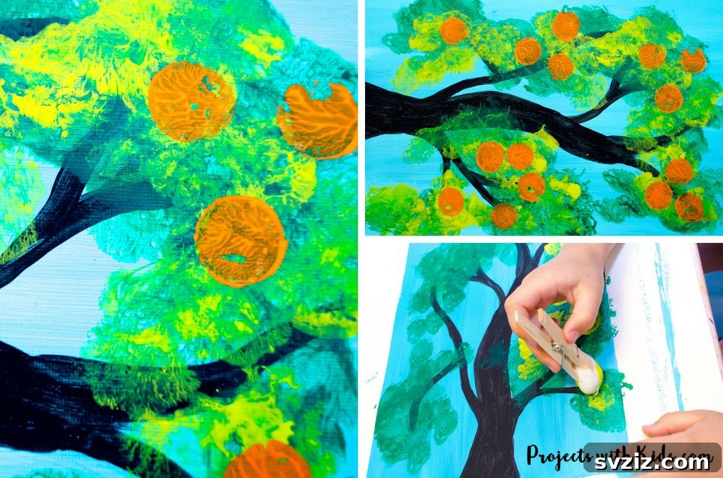 Kickstart Your Art: 61 Easy Canvas Painting Projects 50 Orange Tree