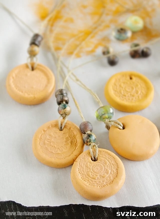 41 Easy DIY Necklace Projects 25 Clay Essential Oil Necklace