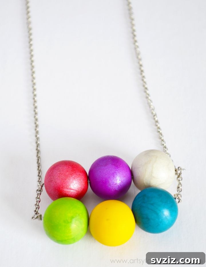 41 Easy DIY Necklace Projects 27 Clay Beads
