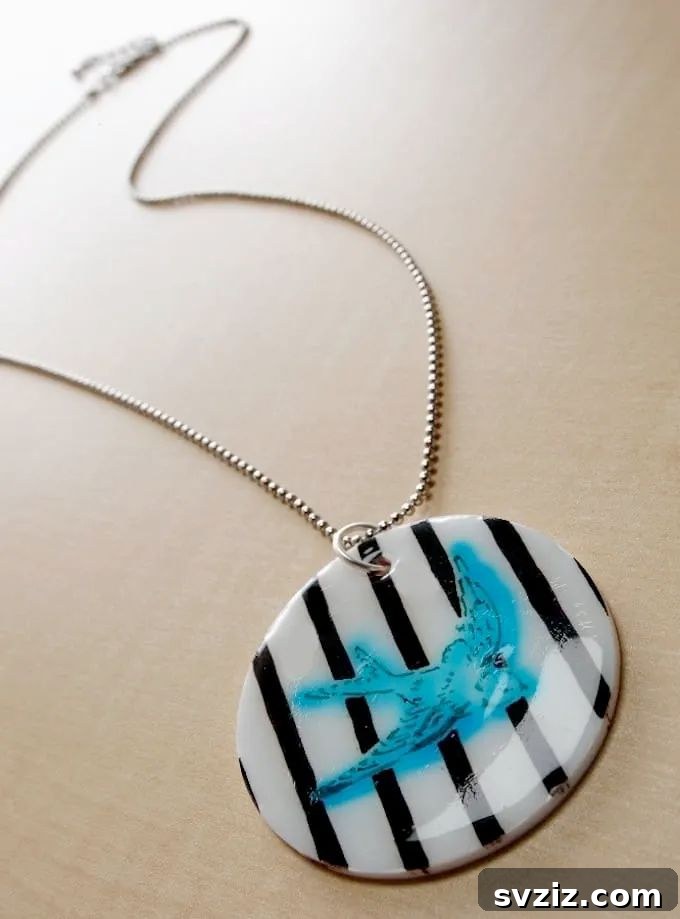 41 Easy DIY Necklace Projects 31 Shrink Plastic Pendant