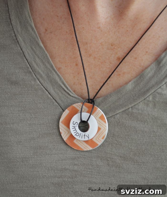 41 Easy DIY Necklace Projects 36 Washer Necklace