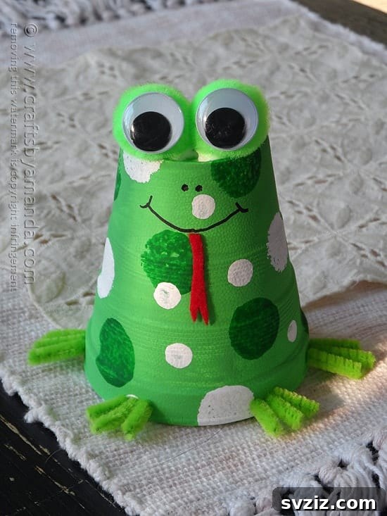 51 Creative Pom-Pom Projects 42 Frog