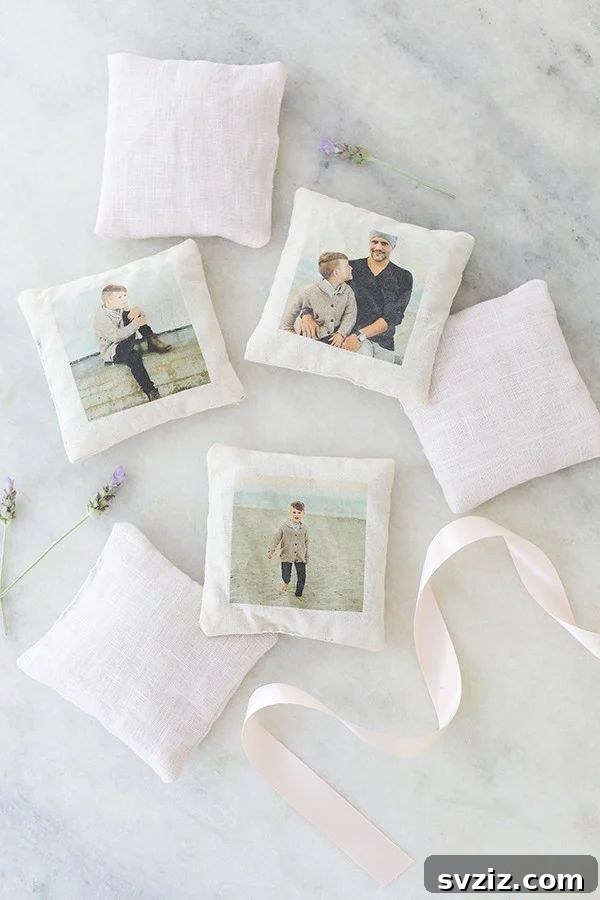 Lavender Sachets with Photos