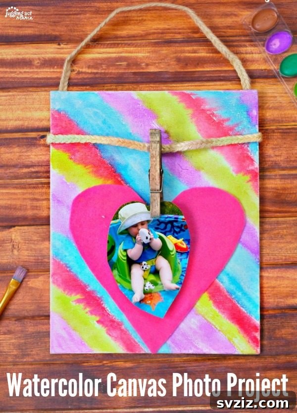 Watercolor Canvas Photo