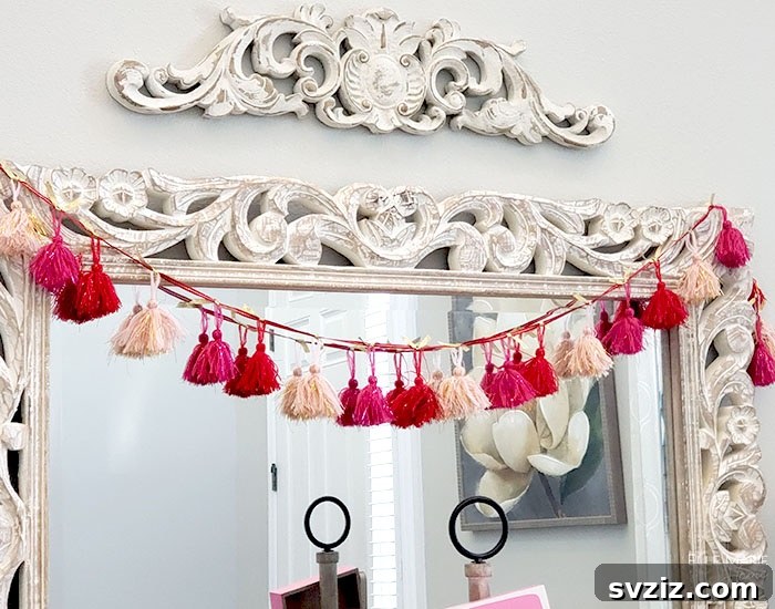 Pink Tassel Garland