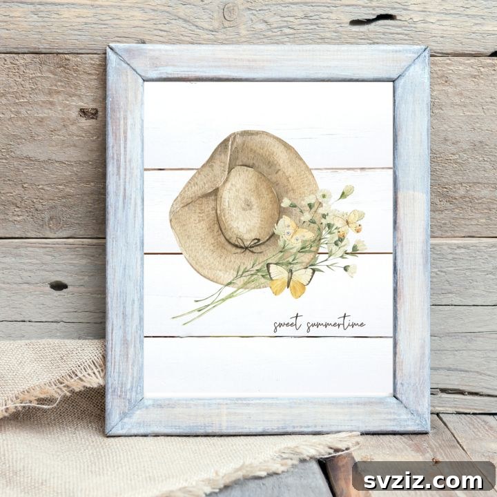 Summertime Printable Wall Art