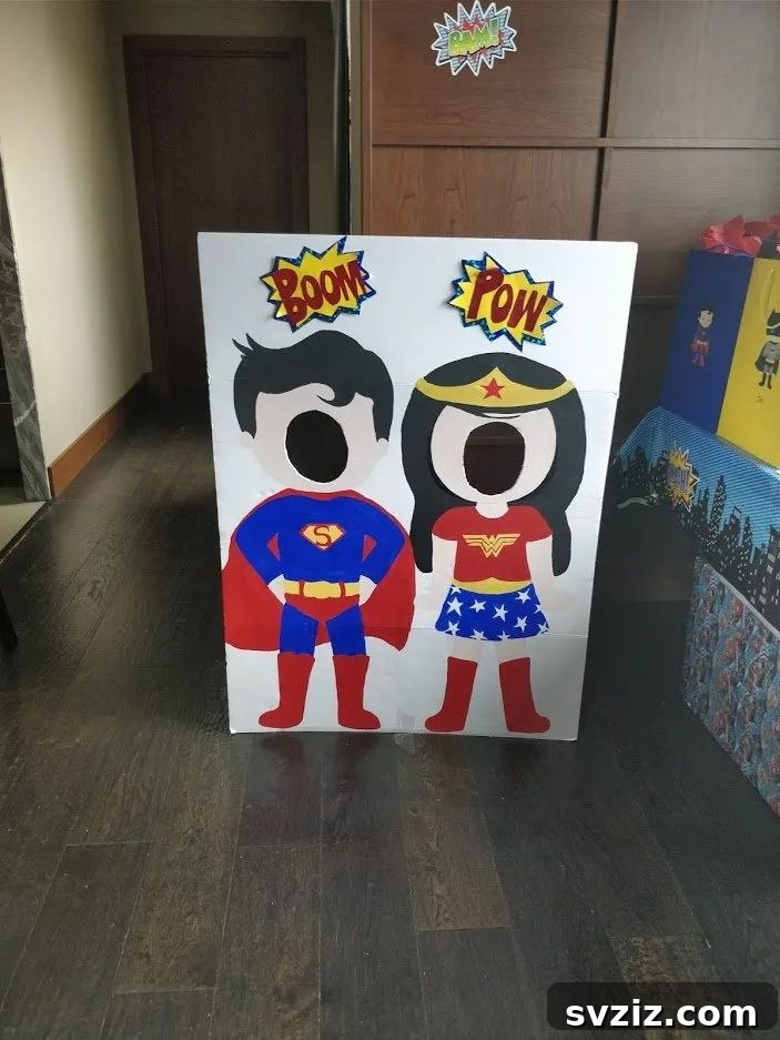 Effortless Elegance: 51 DIY Party Decor Ideas 12 DIY Superhero Photo Booth Props