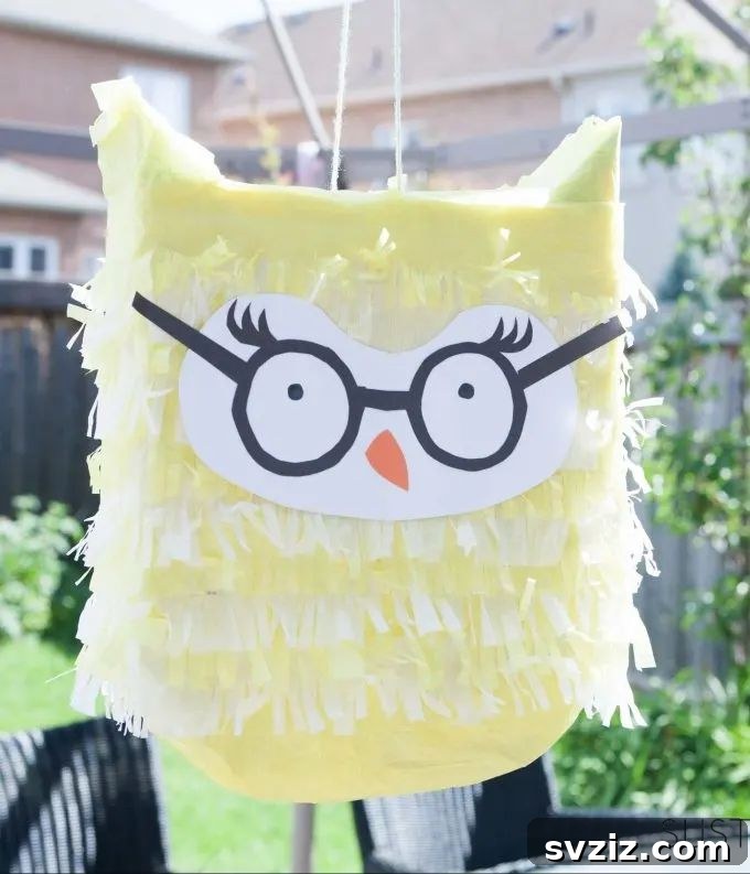 Effortless Elegance: 51 DIY Party Decor Ideas 21 Charming DIY Owl Pinata from Recycled Materials