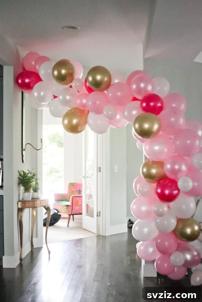 Effortless Elegance: 51 DIY Party Decor Ideas 28 Stunning DIY Balloon Garland for Parties