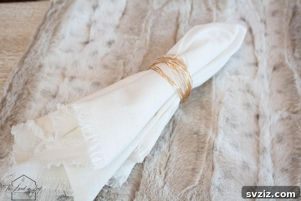 Effortless Elegance: 51 DIY Party Decor Ideas 32 Elegant DIY Wire Napkin Rings