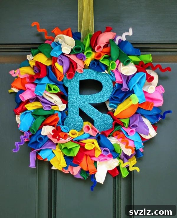 Effortless Elegance: 51 DIY Party Decor Ideas 41 Festive DIY Birthday Balloon Wreath