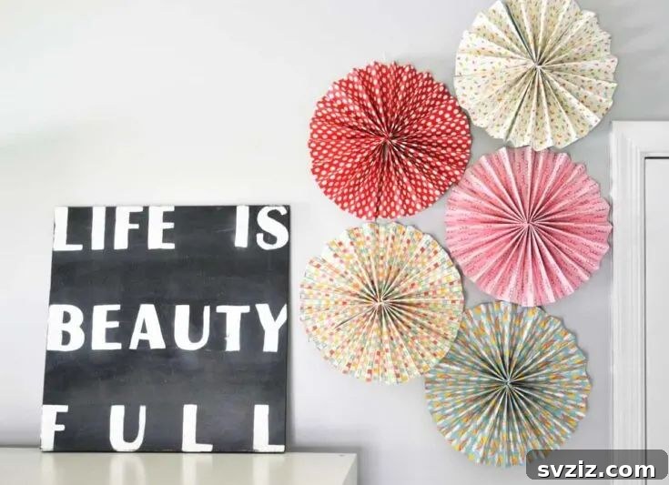 Effortless Elegance: 51 DIY Party Decor Ideas 45 Elegant DIY Paper Rosette Wall Decor