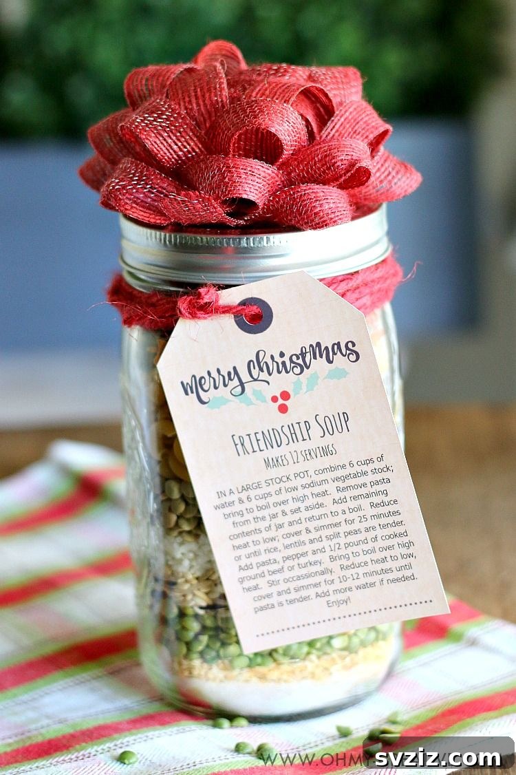 51 Heartfelt DIY Gifts for Their New Beginning 24 DIY Soup Mix in a Jar