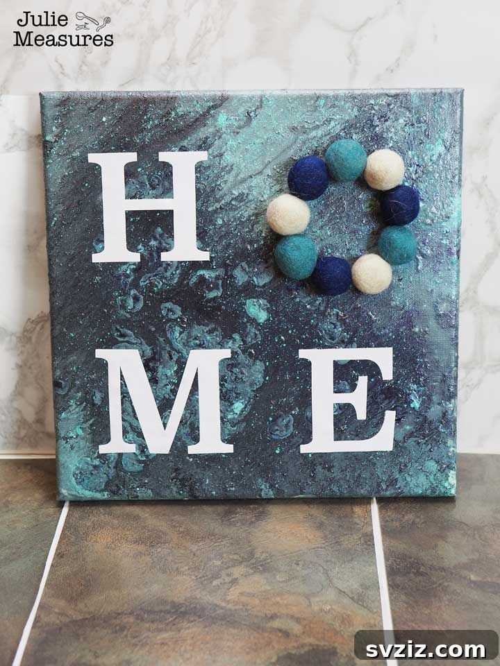 51 Heartfelt DIY Gifts for Their New Beginning 40 3D HOME Canvas Art as a housewarming gift