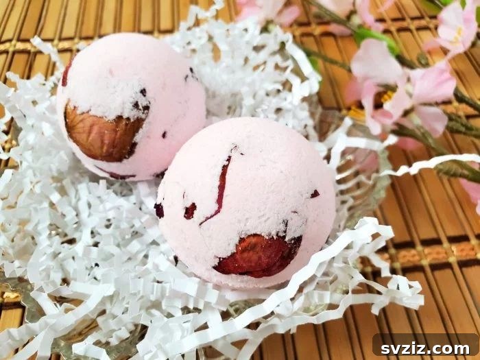 51 Heartfelt DIY Gifts for Their New Beginning 41 Homemade Rose Petal Bath Bombs for relaxation