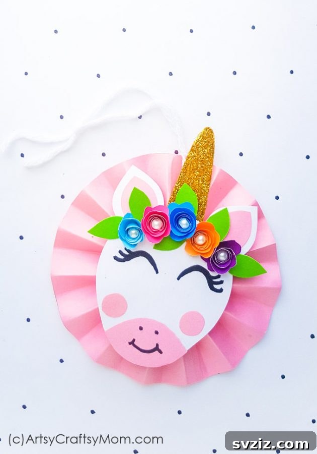 Unicorn Paper Ornament