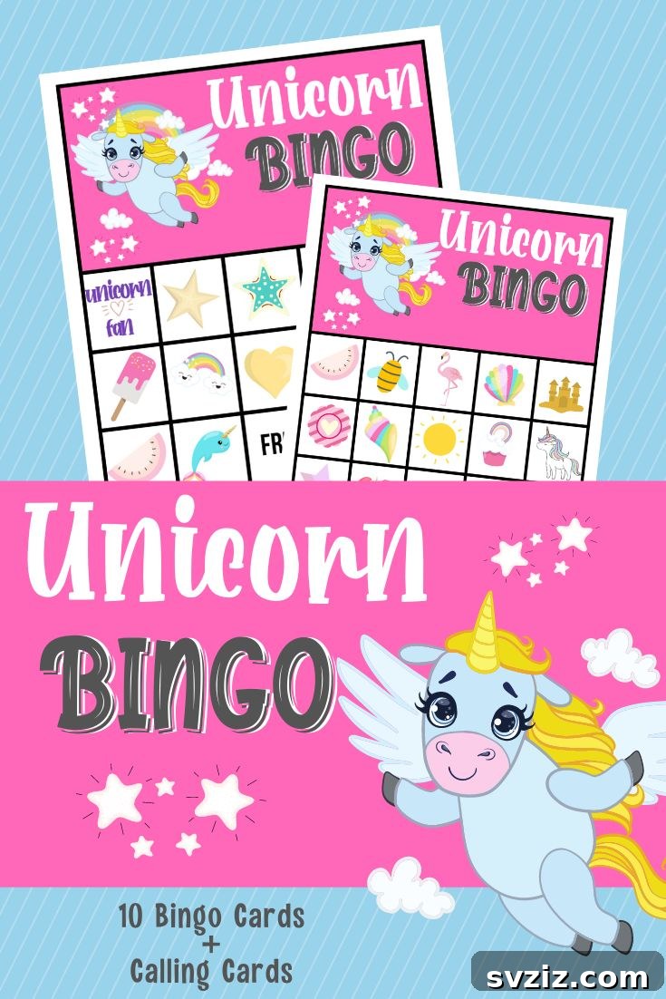 Unicorn Bingo Game