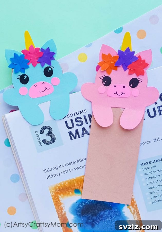 Baby Unicorn Bookmarks