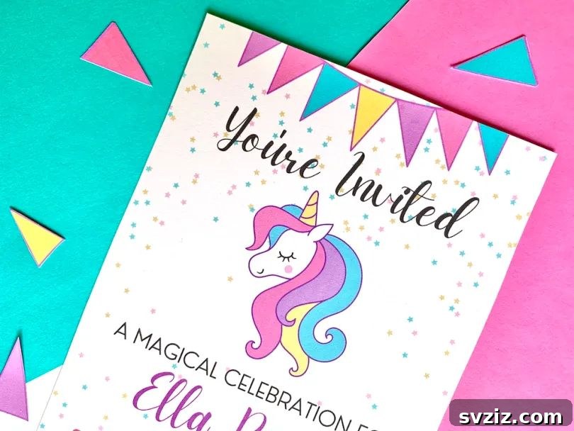 Unicorn Invitations