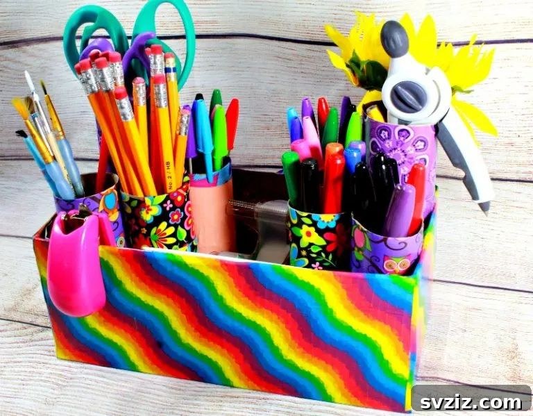 Unlock Your Productivity: Clever DIY Desk Organization 16 DIY Desk Organizer with a Box Top holder