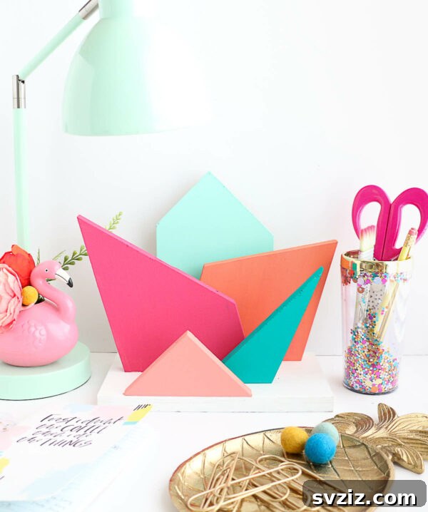 Unlock Your Productivity: Clever DIY Desk Organization 20 Geometric Desk Organizer