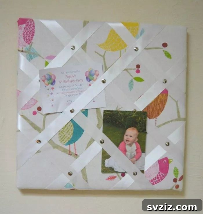 Unlock Your Productivity: Clever DIY Desk Organization 29 Fabric Pinboard