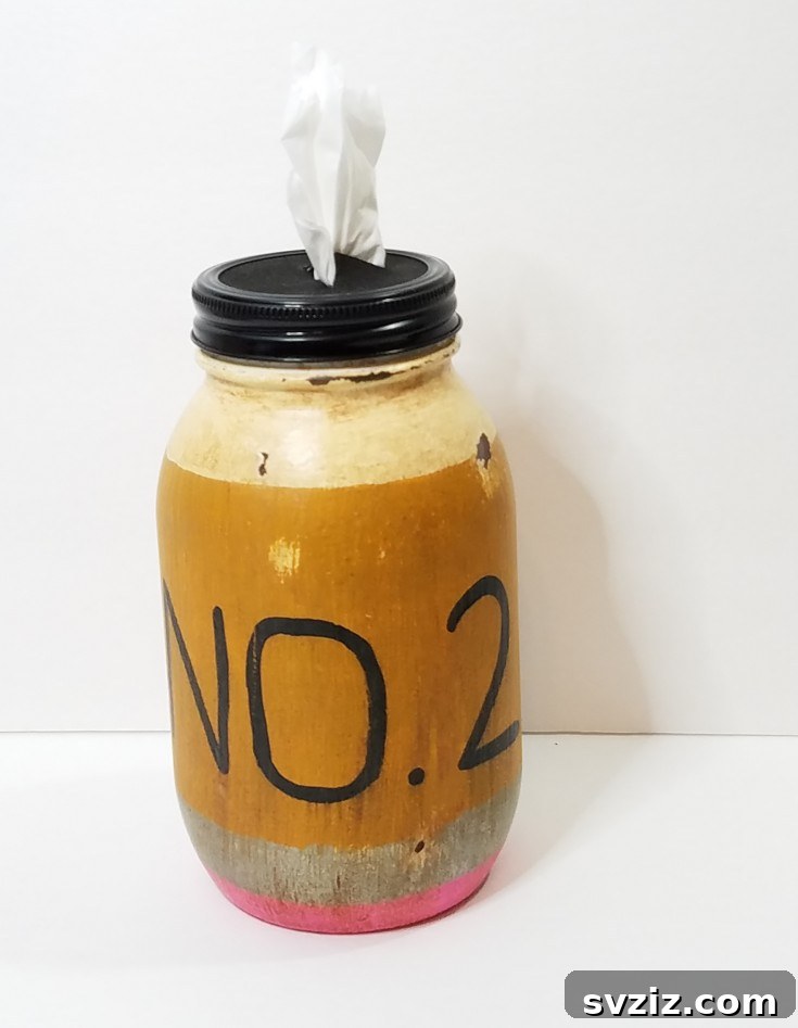 Unlock Your Productivity: Clever DIY Desk Organization 32 Pencil Jar Tissue Holder