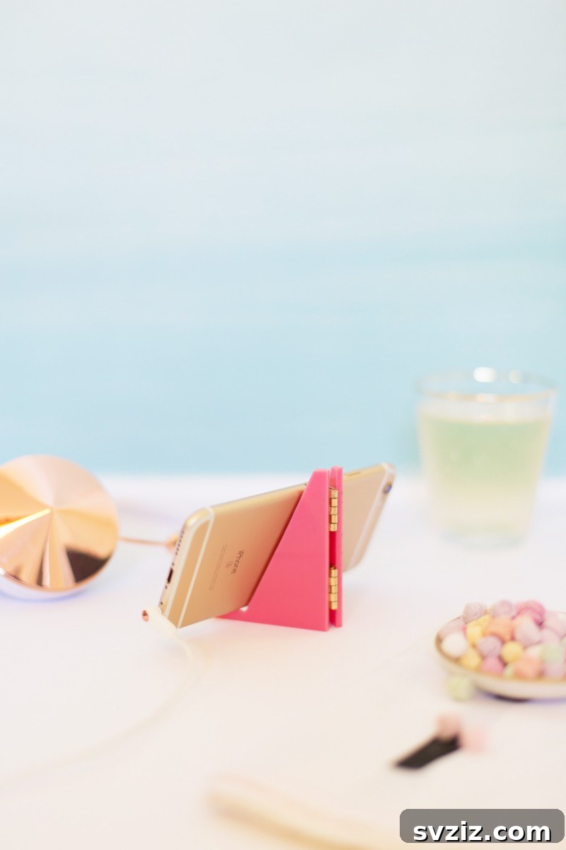 Unlock Your Productivity: Clever DIY Desk Organization 36 Acrylic Phone Stand