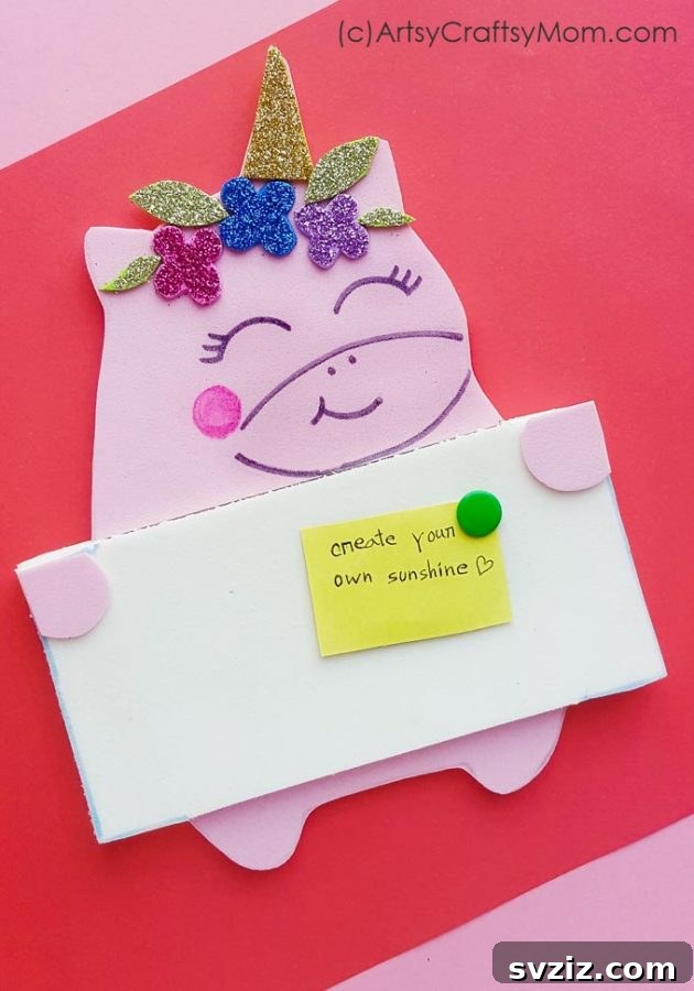Unlock Your Productivity: Clever DIY Desk Organization 43 Foam Unicorn Pinboard