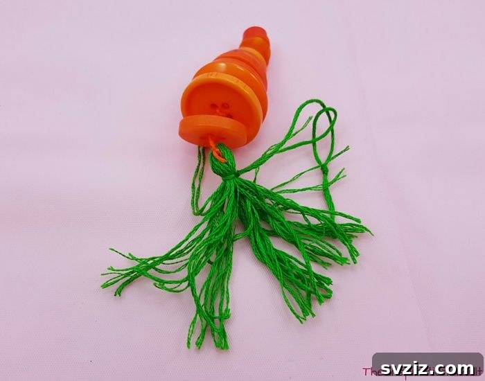 Carrot Easter Ornament