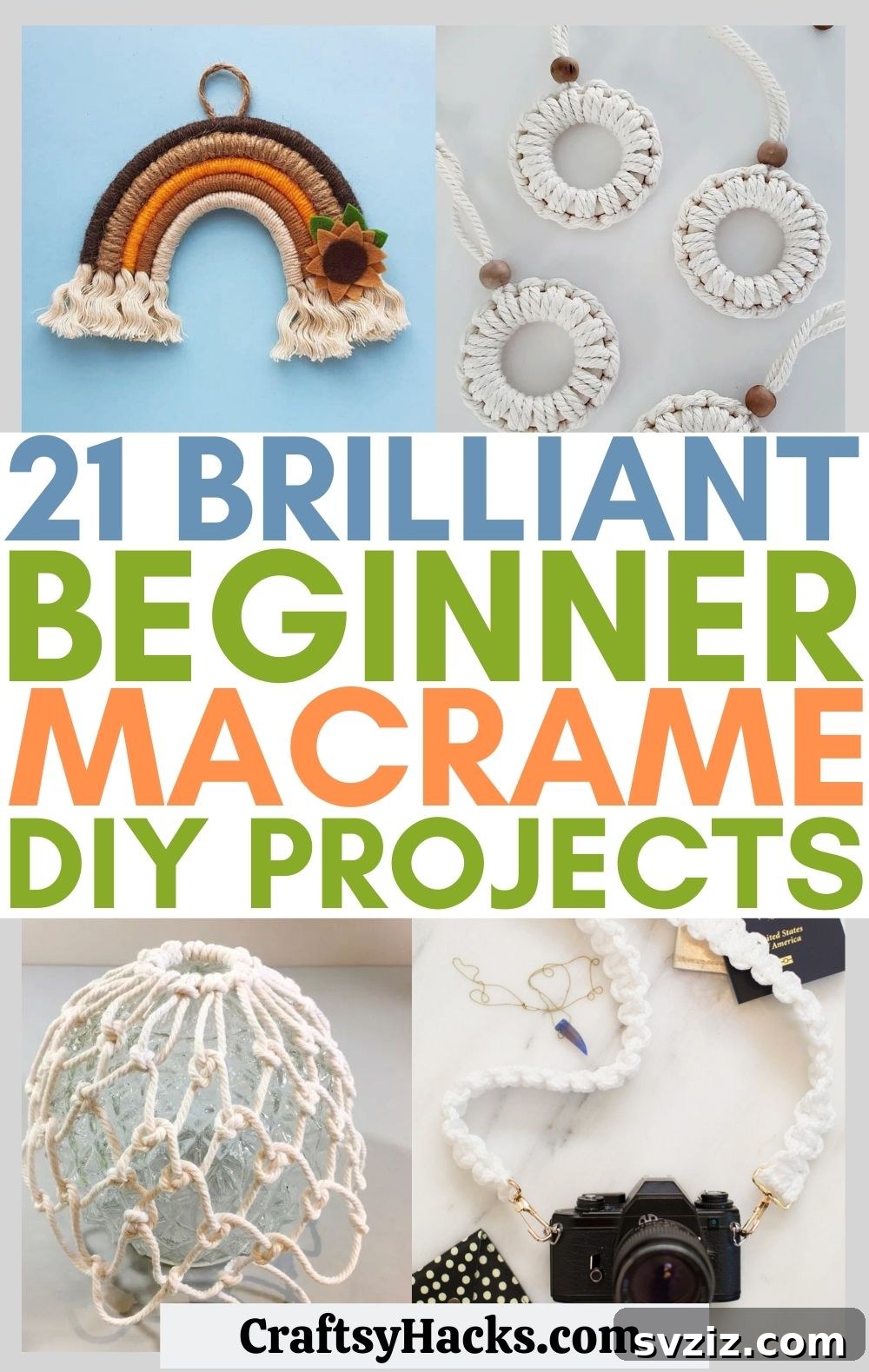 21 Macrame Projects: A Beginner's DIY Guide 2 Collection of beginner macrame projects