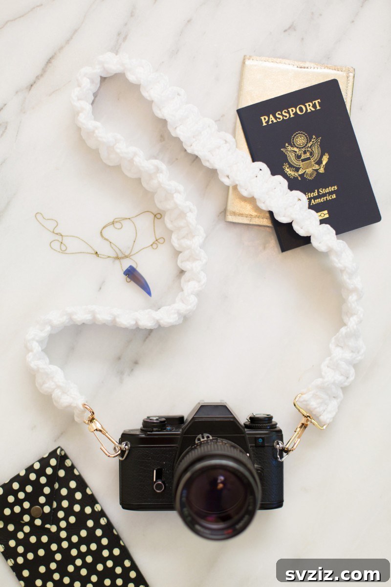 21 Macrame Projects: A Beginner's DIY Guide 11 Macrame Camera Strap