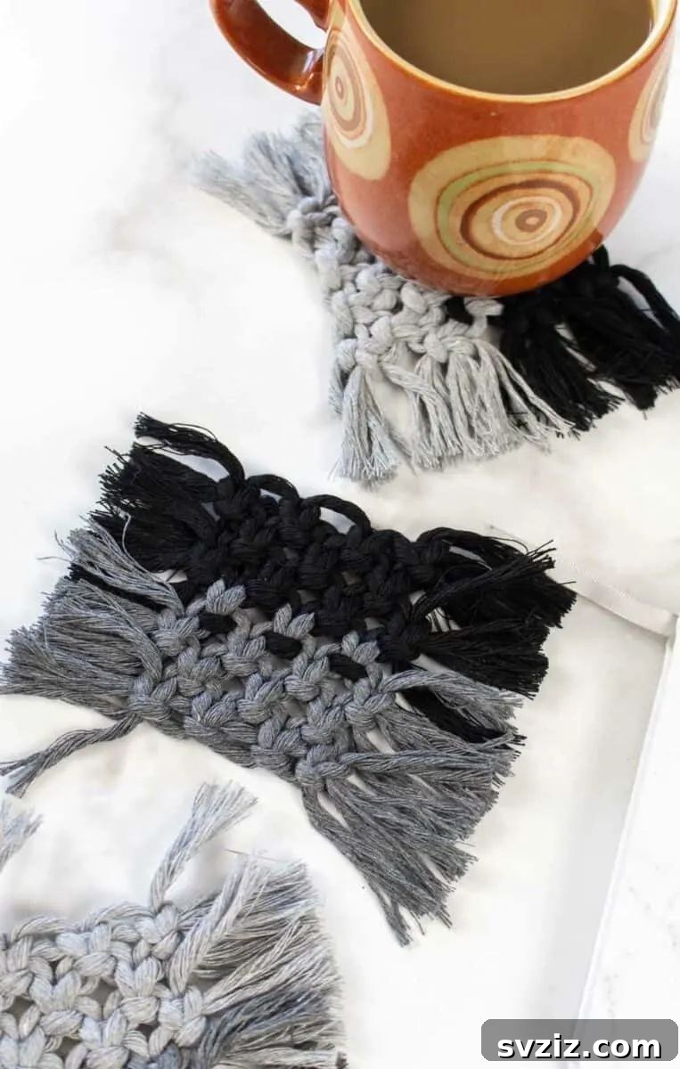 21 Macrame Projects: A Beginner's DIY Guide 18 Macrame Coasters