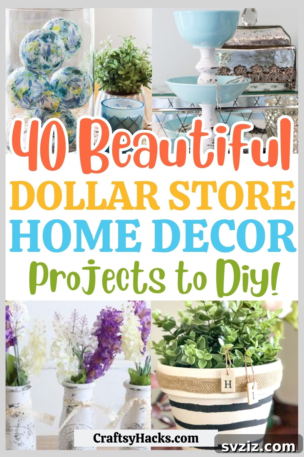 Discover 40+ amazing Dollar Tree decor ideas and DIY craft projects to easily transform your home on a budget. These dollar store hacks make home decorating affordable and fun, helping you create your dream space with savvy DIY decorations.