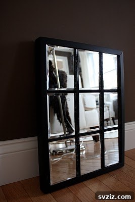 DIY Rustic Tiled Mirror from Dollar Tree tiles for an expensive look