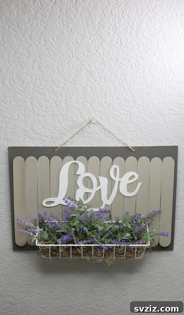 DIY Farmhouse-style Welcome Sign from Dollar Tree for charming entryway decor