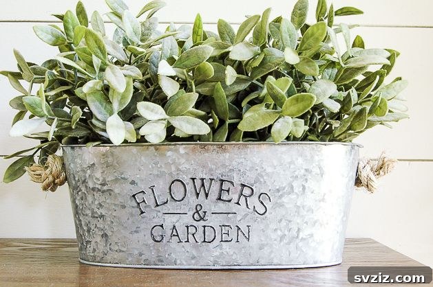 DIY Aged and Weathered Dollar Store Bucket for vintage home decor